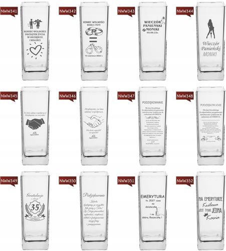 Wazon z grawerem PREZENT na urodziny 30 40 50 60 na Arena.pl