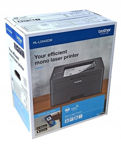 Drukarka laserowa A4 mono BROTHER HL-L2442DW, duplex, sieć Wi-Fi, 36M GW PL na Arena.pl