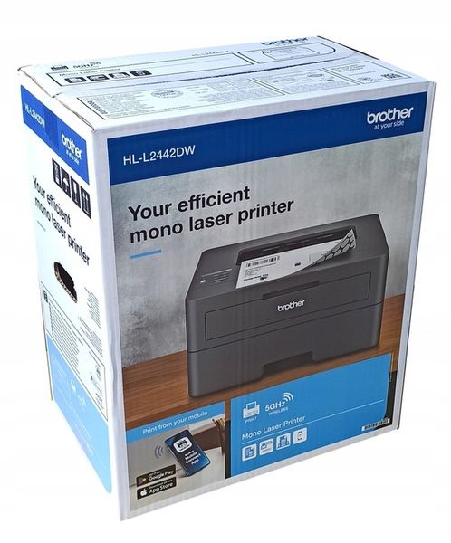 Drukarka laserowa A4 mono BROTHER HL-L2442DW, duplex, sieć Wi-Fi, 36M GW PL zdjęcie 5