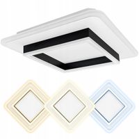 Lampa żyrandol panel sufitowy LED NATYNKOWY KWADRAT 46W 3800lm 3 Barwy CCT