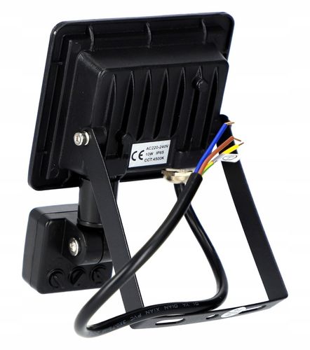 Naświetlacz LED SLIM 10W halogen z CZUJNIK RUCHU i zmierzchu reflektor na Arena.pl