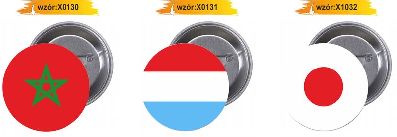 Przypinki buttony FLAGA LIBIA znaczki z grafiką zdjęcie 7