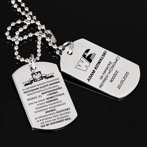 PODWÓJNY NIEŚMIERTELNIK grawer PRZYSIĘGI WOJSKOWEJ PREZENT dla ŻOŁNIERZA na Arena.pl
