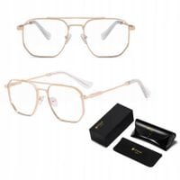 PILOTKI Okulary Zerówki do KOMPUTERA Blue Light UV OPRAWKI Flexy UNISEX