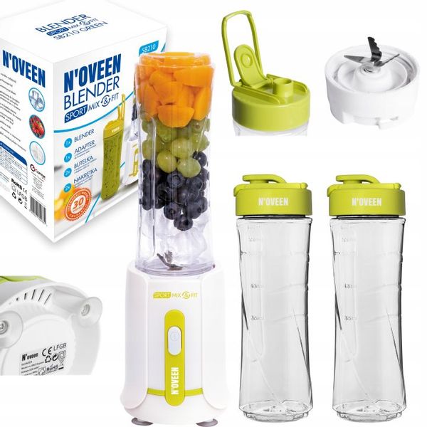 BLENDER SMOOTHIE KOKTAJL NOVEEN SB210 + 2 BUTELKI zdjęcie 8