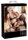 rhinestone shelf bra set 85c/l