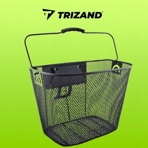 Koszyk na Rower Kosz Rowerowy Duży Miejski Metalowu Click Kierownicę Czarny na Arena.pl