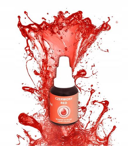 BARWNIK SPOŻYWCZY W PŁYNIE Jadalny Food Colours CZERWONY 20ml na Arena.pl