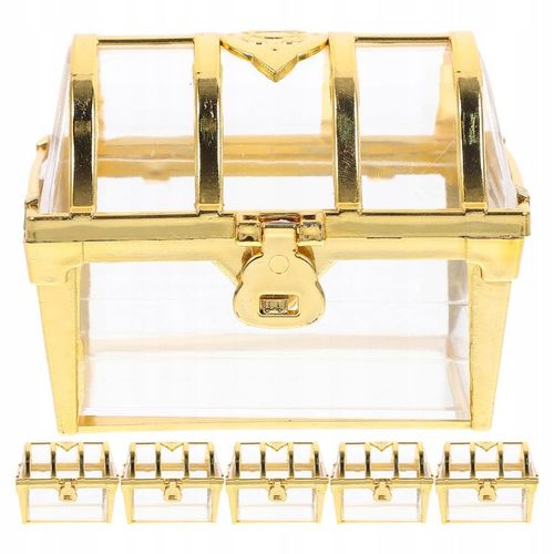 6 SZTUK PLASTIKOWE PUDEŁKO NA SKARBY SKRZYNIA SKARBÓW ETUI SKRZYNIA na Arena.pl