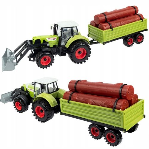 Duży Traktor z Przyczepą Ciągnik NAPĘD Ruchome elementy Otwierane drzwi na Arena.pl
