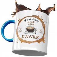 Kubek Błękitny Dla Radnego Strzeli Sobie Kawkę Z Nadrukiem Ze Zdjęciem
