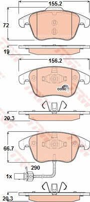 TRW KLOCKI HAMULCOWE PRZÓD AUDI A5 2007-2017 na Arena.pl
