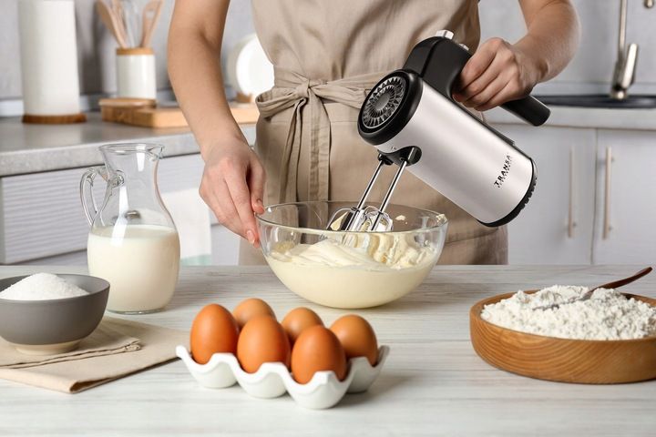 Mikser ręczny 5 biegów 4 MIESZADŁA i ORGANIZER TRYB TURBO DUŻA MOC 500W zdjęcie 11