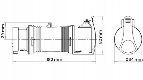 Reduktor Siłowy Przejściówka Adapter 16A 400V 5P-4P IP44 na Arena.pl