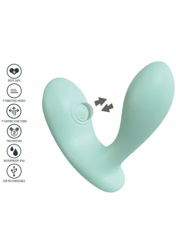 xocoon duovibe ii tapping vibrator - podwojna stymulacja, silikon na Arena.pl