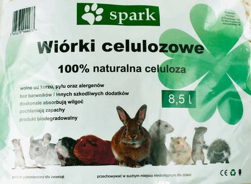SPARK Wiórki Celulozowe Ściółka Naturalna Podłoże Dla Gryzoni Królika 17 l na Arena.pl