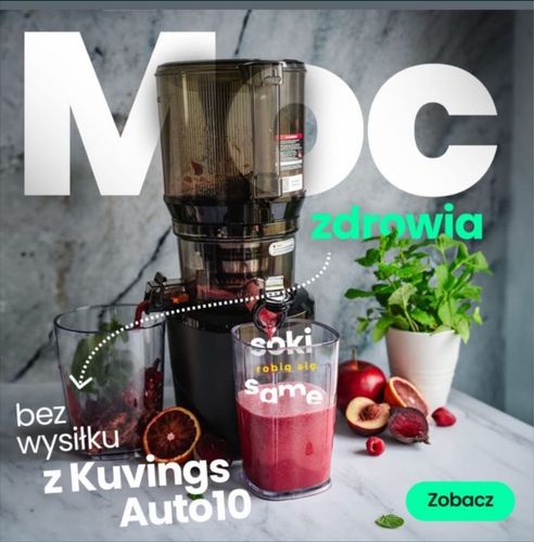 Kuvings Auto 10S ZESTAW do wyciskarki !!! Dzbanki Myjka Bidon Księga !!! na Arena.pl