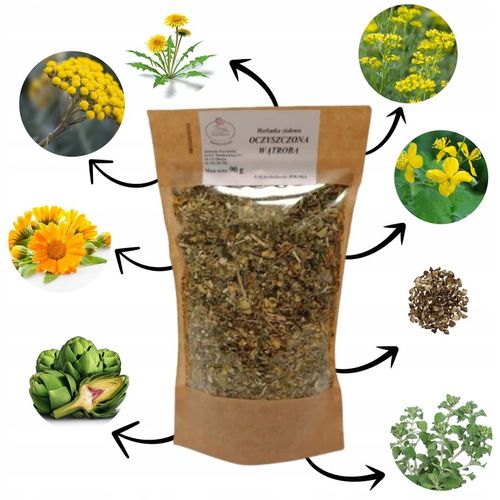 OCZYSZCZONA WĄTROBA METABOLIZM STŁUSZCZENIE 90G na Arena.pl