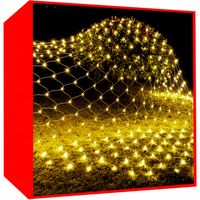 Siatka Świetlna Lampki Choinkowe Zewnętrzne Kurtyna Girlanda Świecąca