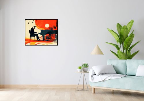 Plakat 76x60,5cm Pianista na Arena.pl