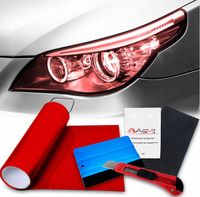 FOLIA DO LAMP CZERWONA 2 METRY + ZESTAW XXL