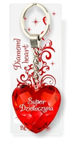 brelok 3szt.  serce SUPER DZIEWCZYNA | NR016