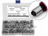 200szt Sprężynowe wkładki naprawcze GWINTÓW M3 M4 M5 M6 M8 M10 M12 HELICOIL