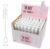 Bańki Mydlane Serce Podziękowanie dla Gości Komunia Ślub Wesele 48 szt.