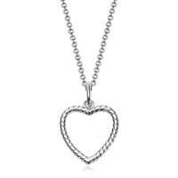 srebrny naszyjnik z serduszkiem