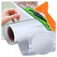 MATOWA FOLIA SAMPOPRZYLEPNA NA SZYBĘ OKNO DO ŁAZIENKI OKIENNA MROŻONA200x58