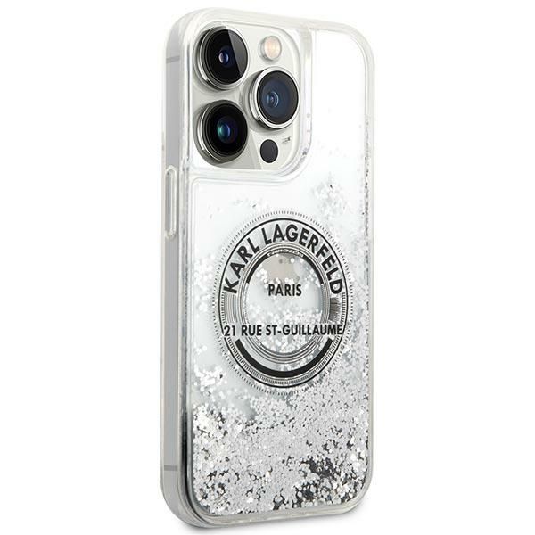 Etui Karl Lagerfeld do iPhone 14 Pro, Srebrny zdjęcie 4