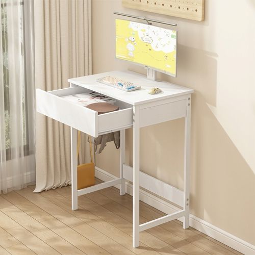 Biurko komputerowe białe małe dla dzieci stolik skandynawski loft 60cm na Arena.pl