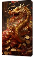 Obraz 50x90cm Smok Bogactwa