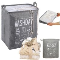 Pojemny kosz na pranie worek łazienkowy na pranie 75 l uniwersalny duży