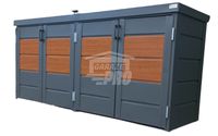 Zabudowa koszy na śmieci obudowa kubłów 235x65x110 cm 4x120L GP341