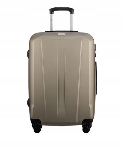 Walizka Średnia Podróżna Na Kółkach Twarda PUCCINI Szampańska ABS03B 6 na Arena.pl