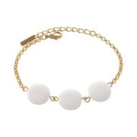 Bransoletka z płaskimi agatami (B24/KOR/314AU)