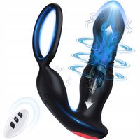 Wibrujący masażer prostaty Wibrator analny czarny Aanizabawki