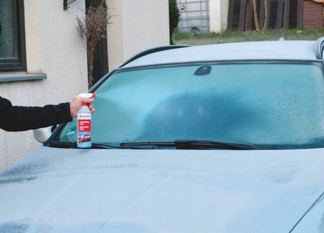 Odmrażacz do szyb samochodowych Wurth ekspresowy 500ml zdjęcie 2