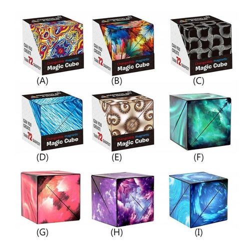 FIDGET CUBE ANTYSTRESOWA KOSTKA MAGNETYCZNA NIEBIESKA PUZZLE MAGIC CUBE na Arena.pl