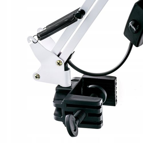 Lampka LED na E27 Biurkowa Lampa Szkolna Nocna Kreślarska Regulowana Uchwyt na Arena.pl