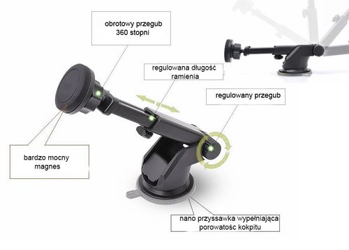 Magnes do telefonu Uchwyt samochodowy do kokpitu na Arena.pl