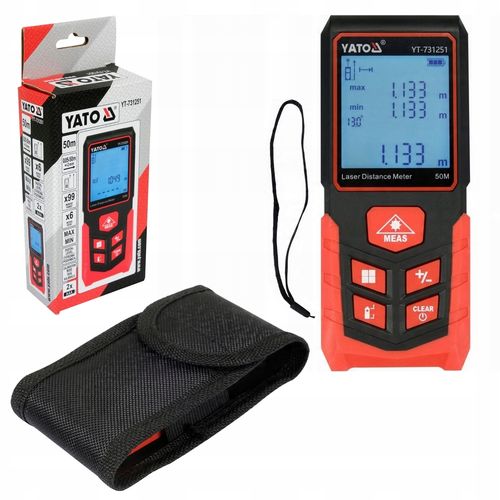 Dalmierz LASEROWY cyfrowy MIERNIK ODLEGŁOŚCI 50m pomiar odległości kubatury na Arena.pl
