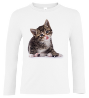 Bluzka tshirt z długim rękawem Kot