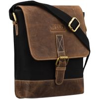 torba skóra+canvas aw-mn9-mhc-7619 black-l.brown