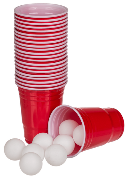 Piwny Ping Pong - 15 PIŁEK + 22 KUBKI - Zestaw do Gry na Imprezę zdjęcie 3