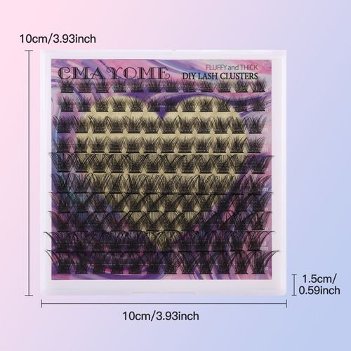 RZĘSY BONDINGOWE ZESTAW STARTOWY RZĘSY DIY 120 KĘPEK D CURL CLUSTER LASHES na Arena.pl