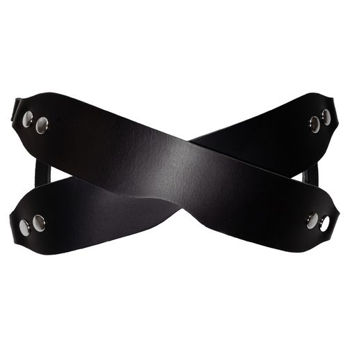 maska na oczy ze skóry naturalnej. gadżet erotyczny dla dorosłych. na Arena.pl