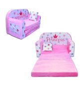 KANAPA SOFA ŁÓŻKO ROZKŁADANA SOFA DLA DZIECI KSIĘŻNICZKA PODUSZKA PRINCESS