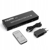 Matrix HDMI 2/4 Spacetronik SPH-M241 4K 60Hz Adapter Rozdzielacz Switch